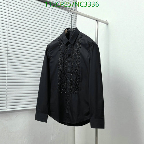 Balmain Embellished Black Shirt, Long Sleeve, Button-Down Style - Sizes M to 3XL