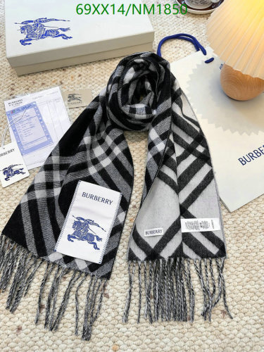 Burberry Cashmere Scarf - Classic Check Pattern, Soft and Warm - 32-192cm