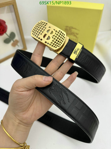 Burberry Belt, Cowhide Leather Belt, Stylish Designer Belt for Men and Women