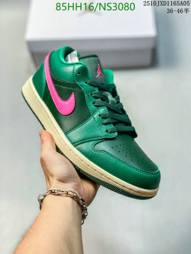 Air Jordan 1 Mid: Emerald Green & Pink Accent - Women's Fashion Sneakers