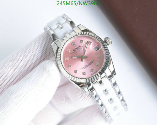 Rolex Datejust 31mm Pink Diamond Dial Stainless Steel and Ceramic Watch