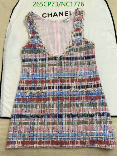 Chanel Sleeveless Tweed Mini Dress - Pink, Blue & Red - Size S-L