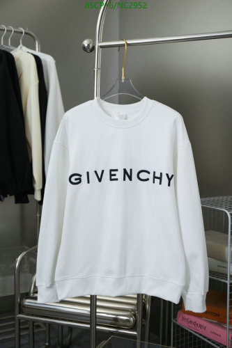 Givenchy White Cotton Sweatshirt with Logo Unisex S-XL - Comfortable & Stylish