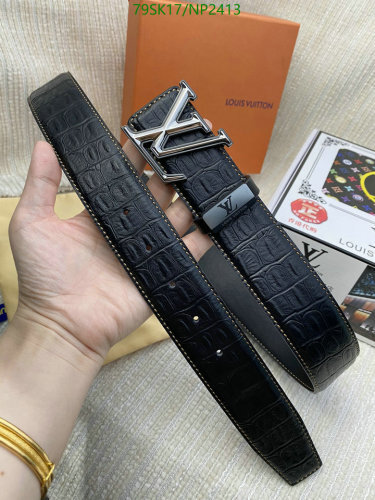 Louis Vuitton Belt - Cowhide Leather Belt with LV Buckle - NP2413