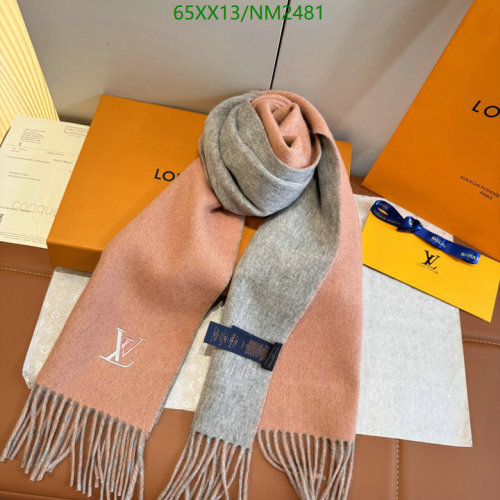 Louis Vuitton Cashmere Scarf, 30-180cm, Two-Tone Design, Perfect Gift