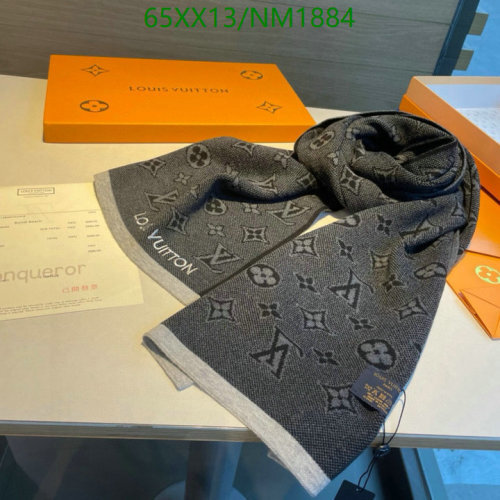 Louis Vuitton Wool Scarf, Gray, 200-30cm, NM1884 - Luxurious Style & Comfort