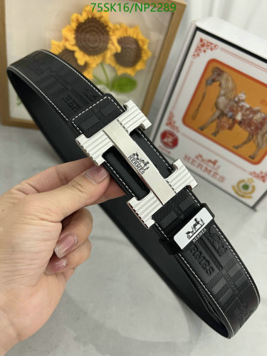 Hermes Men's Black Cowhide Leather Belt, 3.5cm Width, Sizes 95-120cm