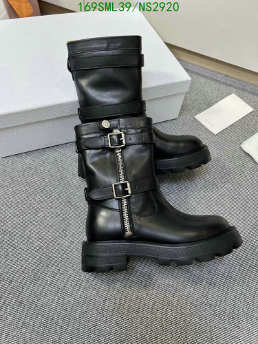 Chunky Platform Buckle Boots for Women - Sheepskin & Cowhide Leather