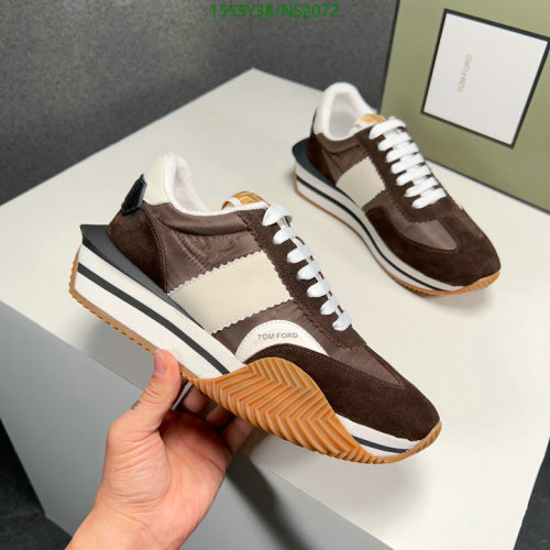 Tom Ford Women's Sneakers Genuine Leather Brown and White - EU35-45