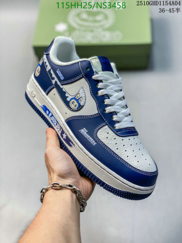 Nike Air Force 1 Low Labubu Custom Sneakers - White/Blue, Unisex Sizes