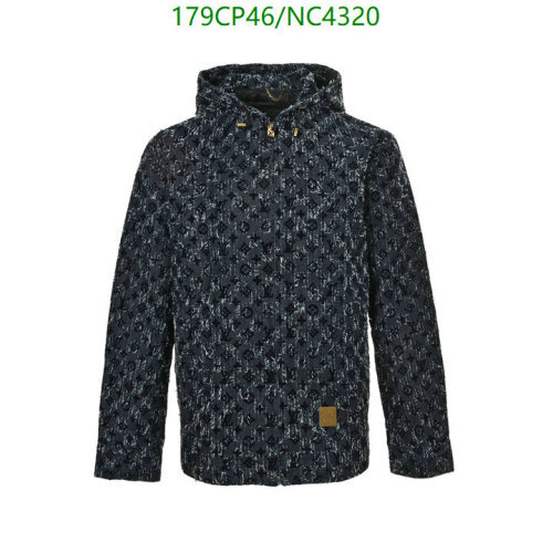 Louis Vuitton Monogram Jacquard Zip-Up Hoodie in Graphite - NC4320