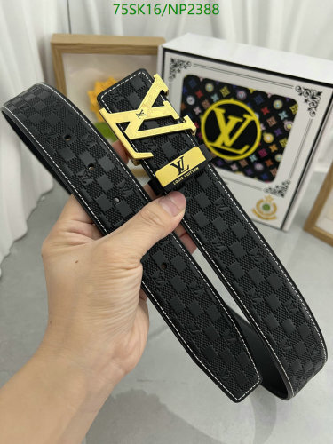 Louis Vuitton Belt - Cowhide Leather, Signature Buckle, Men's Fashion Accessory
