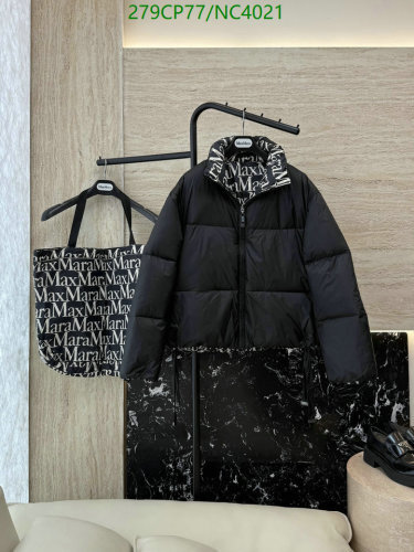 MaxMara Women's Goose Down Padded Jacket - Stylish & Warm, Sizes 38-42