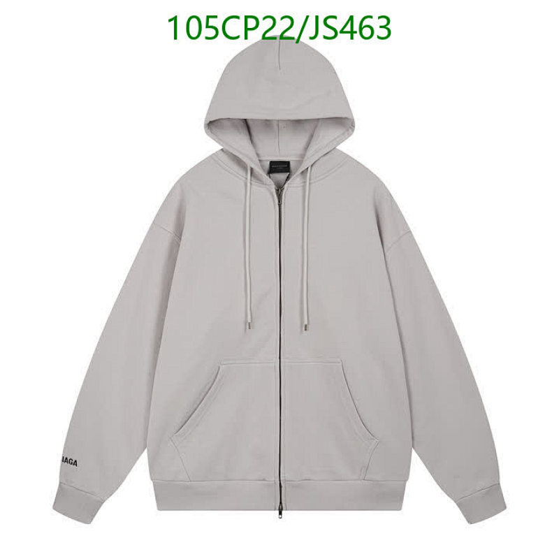 Balenciaga Cotton Full Zip Up Hoodie Sweatshirt - Unisex, Stylish and Comfortable