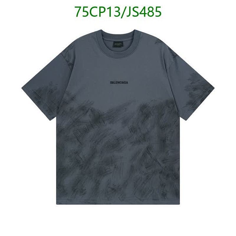 Balenciaga Distressed Logo Cotton T-Shirt | Crew Neck Short Sleeve Top