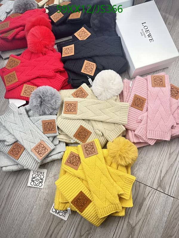 Loewe Knitted Hat with Pom-Pom, Stylish Winter Warm Beanie for Women, $59 USD