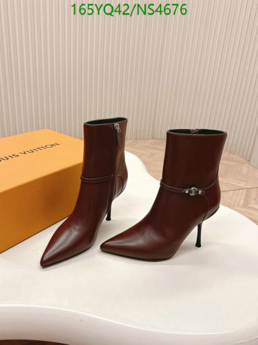 Louis Vuitton Women’s Leather Ankle Boots – Pointed Toe, High Heel, EU35-40