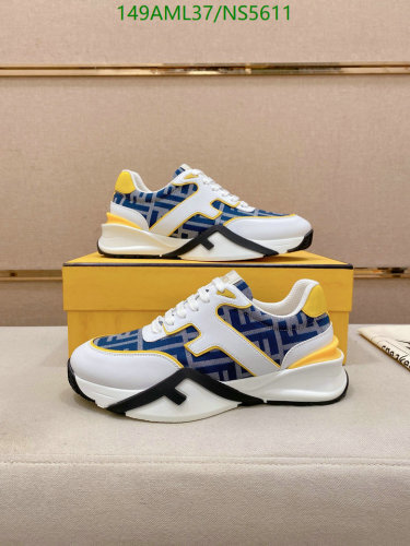 Fendi Men's Cowhide Leather Sneakers - Stylish and Comfortable, Sizes EU38-45