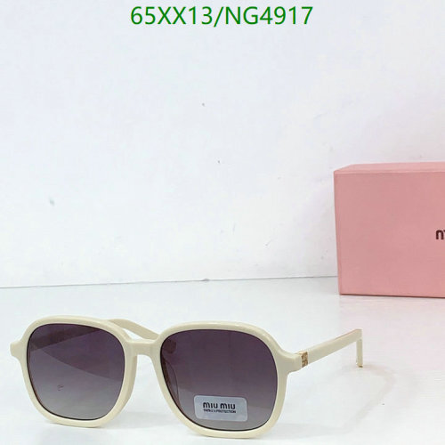 Miu Miu Women's Sunglasses, Style NG4917, Square Frame, Ivory