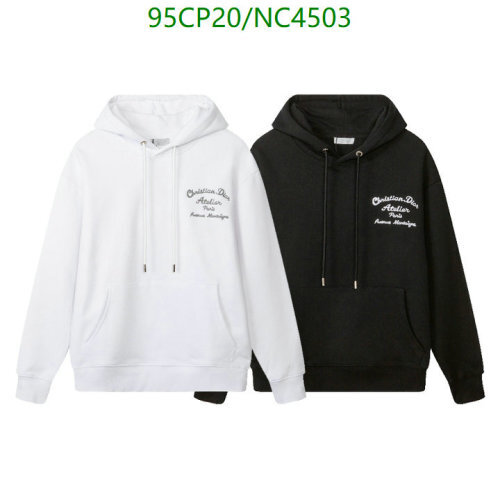 Christian Dior Atelier Hoodie Cotton Fleece Sweatshirt for Men and Women