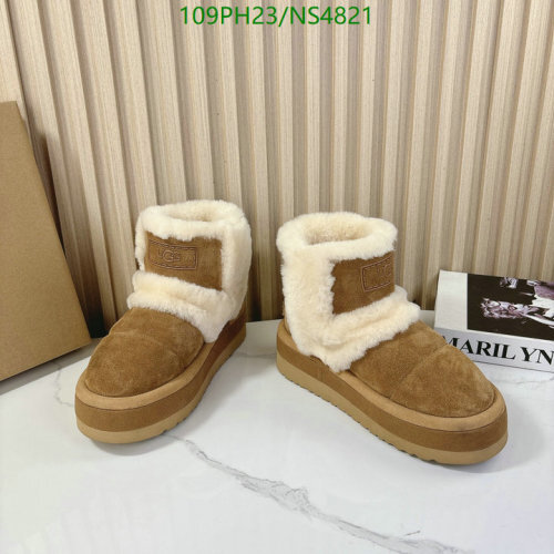 UGG Women's Classic Sugar Ultra Mini Boots Chestnut Wool Blend & Shearling
