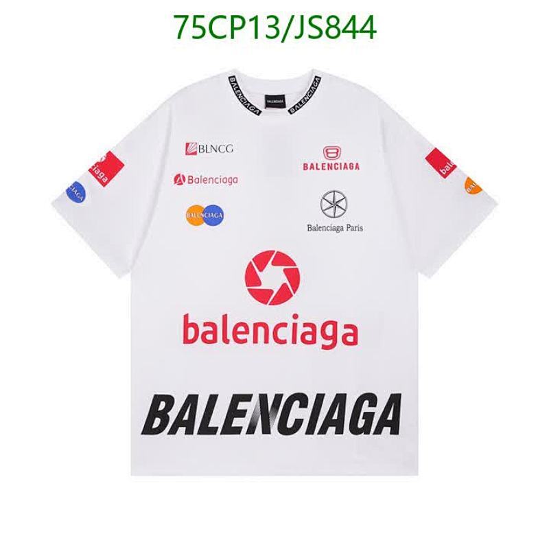Balenciaga Cotton T-Shirt - White, Graphic Print, Comfortable Fit