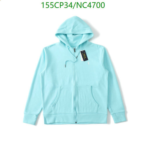 Ralph Lauren Zip-Up Hoodie - NC4700, Sizes S-XL - Lightweight & Stylish