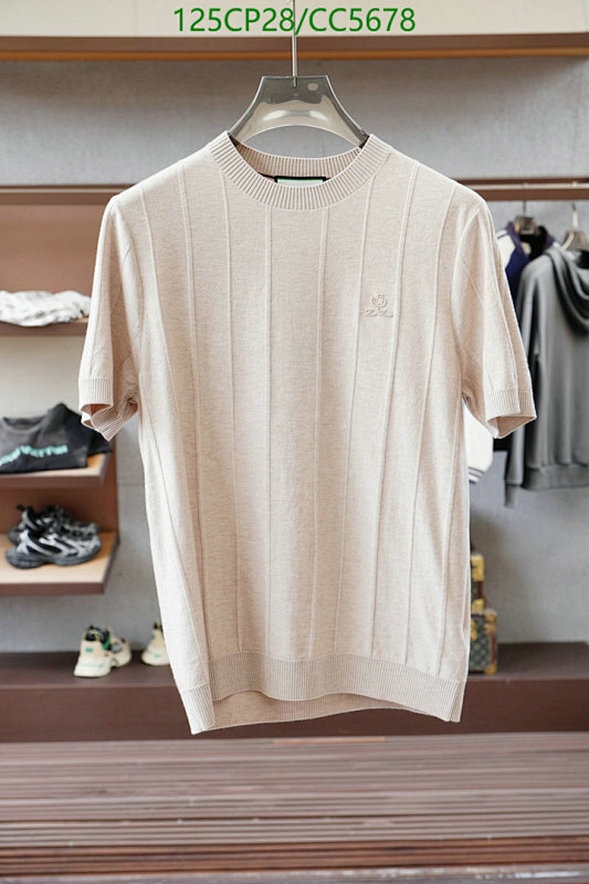 Loro Piana Striped Knit T-Shirt - Short Sleeve, Crew Neck, Casual Wear 4 Loro Piana Striped Knit T-Shirt - Short Sleeve, Crew Neck, Casual Wear