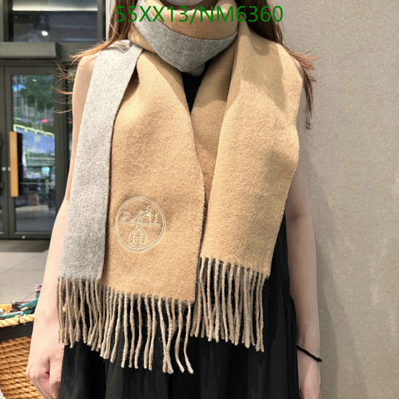Elegant Hermes Scarf, NM6360, Size 30-200CM, Luxurious and Stylish Accessory