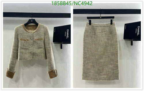 Chanel Women's Wool-Blend Tweed Skirt Suit Set - Beige, Sizes S-M-L