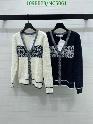 Dior Wool Blend Cardigan Sweater with Signature Logo, Elegant Knitwear