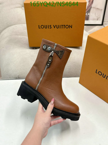 Louis Vuitton Women's Leather Ankle Boots with Zip, Brown, EU35-EU41