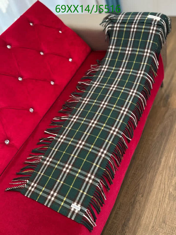 Elegant Burberry Cashmere Scarf - Classic Plaid Design, 155 x 30 cm