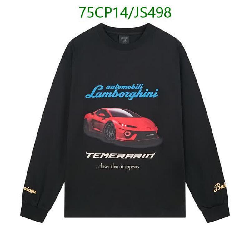 Lamborghini Temerario Cotton Long Sleeve T-Shirt - Balenciaga Style