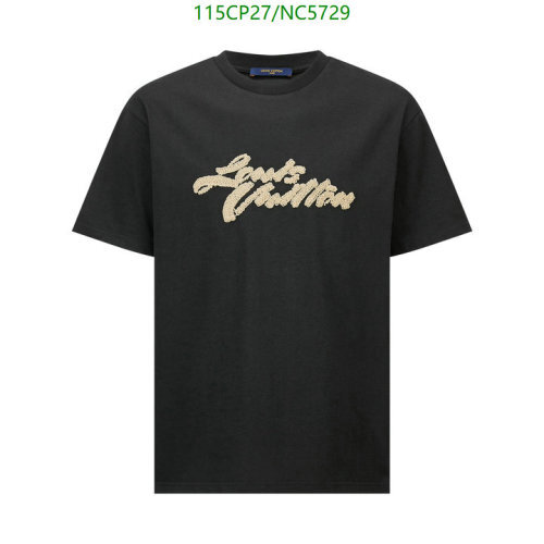 Louis Vuitton Men's Cotton T-Shirt with Signature Embroidery - Stylish & Comfortable