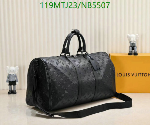 Louis Vuitton Embossed Leather Duffle Bag, 50cm - Stylish Travel Companion