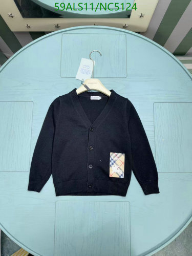 Burberry Kids Black Cardigan with Check Pocket - Sizes 100-170