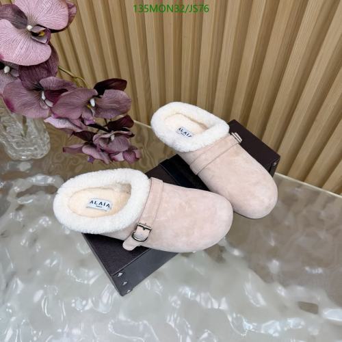 ALAIA Wool & Sheepskin Buckle Mules - Cozy Comfort, Sizes EU35-42