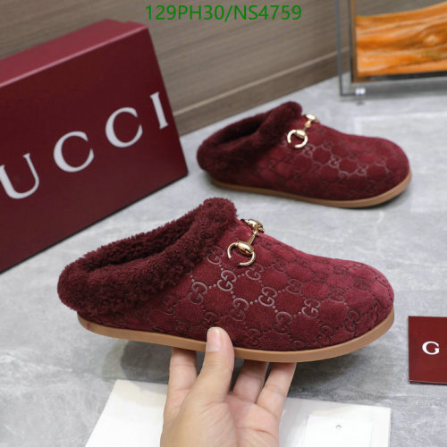 Gucci Women's Princetown Slippers in GG Velvet with Horsebit Detail