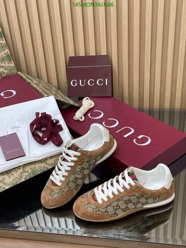 Gucci Women's Ace GG Monogram Sneakers - Cowhide & Sheepskin, Size EU35-41