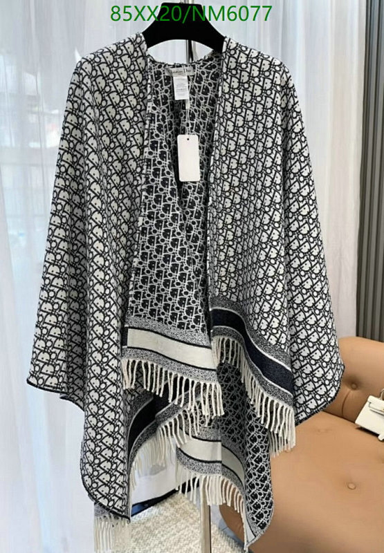 Dior Oblique Motif Fringe Scarf - Timeless Elegance, 140 x 140 cm