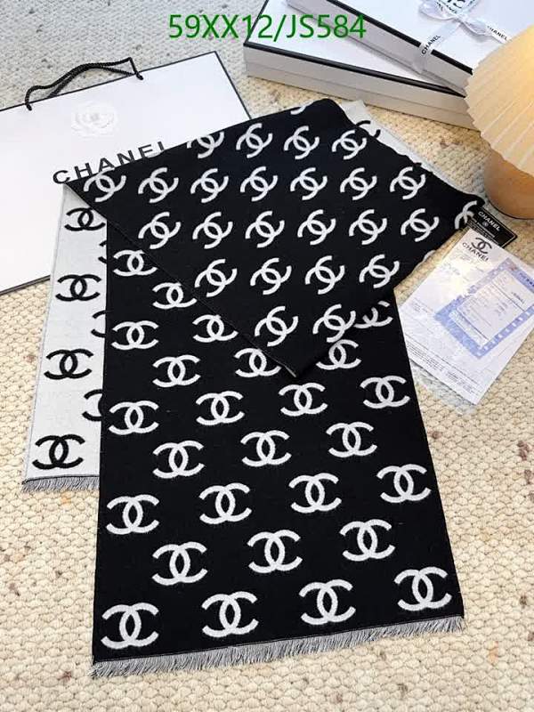 Elegant Chanel Cashmere Wool Scarf - 180cm x 35cm, Timeless Style 5 Elegant Chanel Cashmere Wool Scarf - 180cm x 35cm, Timeless Style