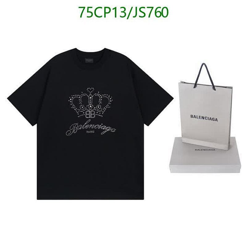 Balenciagaa Crown Print Cotton T-shirt, Stylish and Comfortable, JS760 4 Balenciagaa Crown Print Cotton T-shirt, Stylish and Comfortable, JS760