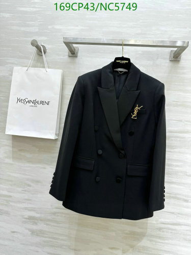 Yves Saint Laurent Double-Breasted Blazer - Classic Black, Sizes S to XL