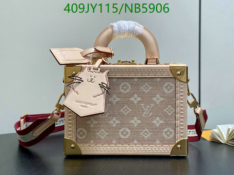 Louis Vuitton Petite Malle Bag Canvas and Leather 22.5 cm - NB5906