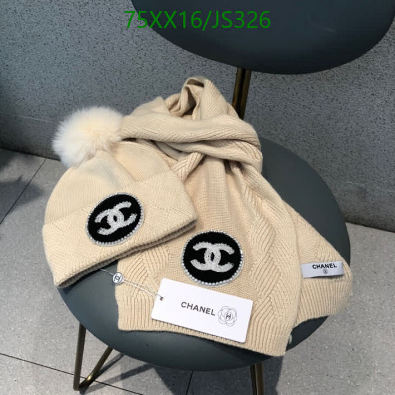 Chanel Wool & Rabbit Down Scarf and Hat Set - Designer Winter Accessories