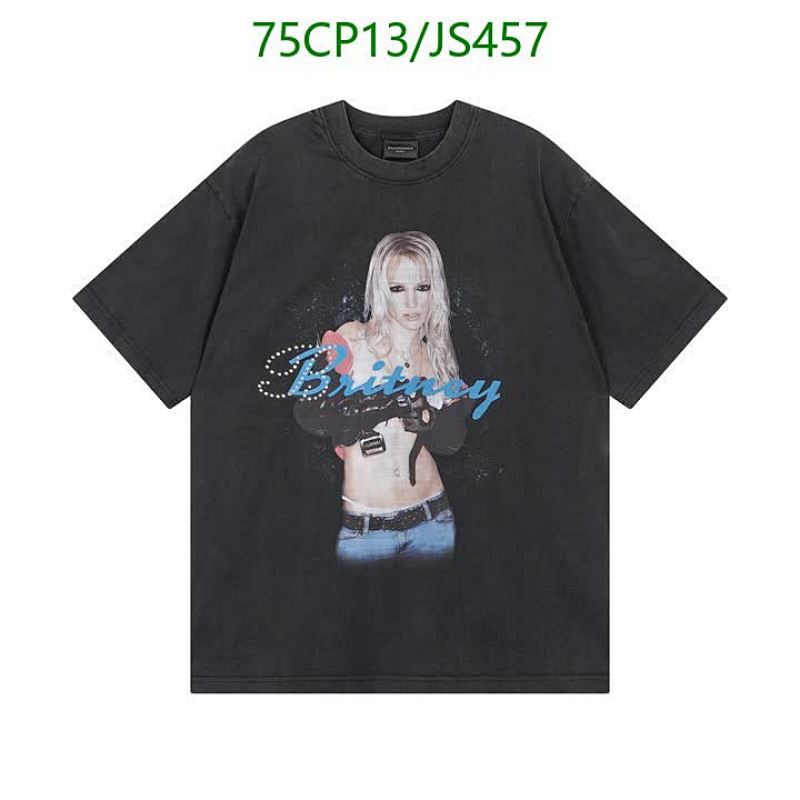 Balenciaga Britney Spears Graphic Print Cotton T-shirt - Unisex Style 2 Balenciaga Britney Spears Graphic Print Cotton T-shirt - Unisex Style