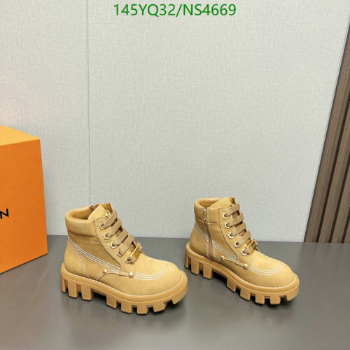 Louis Vuitton Ankle Boots in Tan Leather with Lug Soles, Women's Size EU35-45