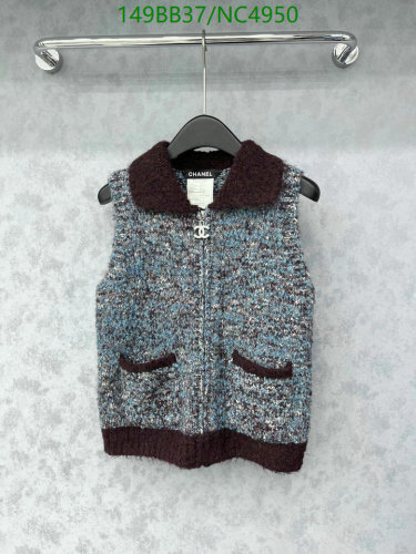 Chanel Sleeveless Tweed Vest with Trim, Casual and Stylish Outerwear