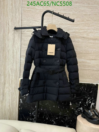 Burberry Women's Black Goose Down Jacket - Stylish and Warm Winter Coat